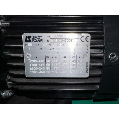 ULVAC GLD-201A VACUUM PUMP, 230V, 3PH (Open Box New Unit)