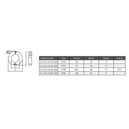 KF Machined Clamp High Tension With Lock